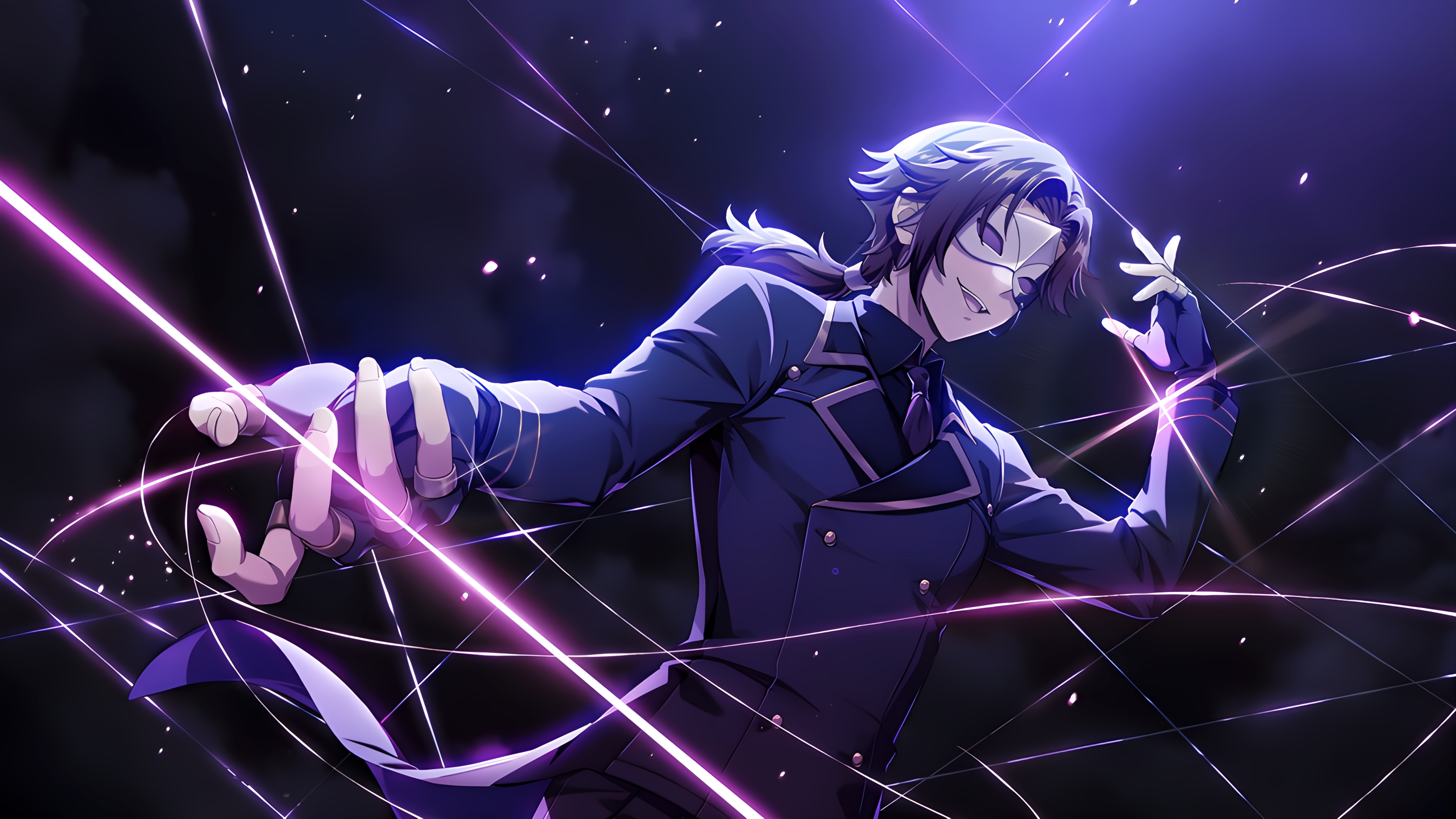 Cid Kagenou in dark anime style